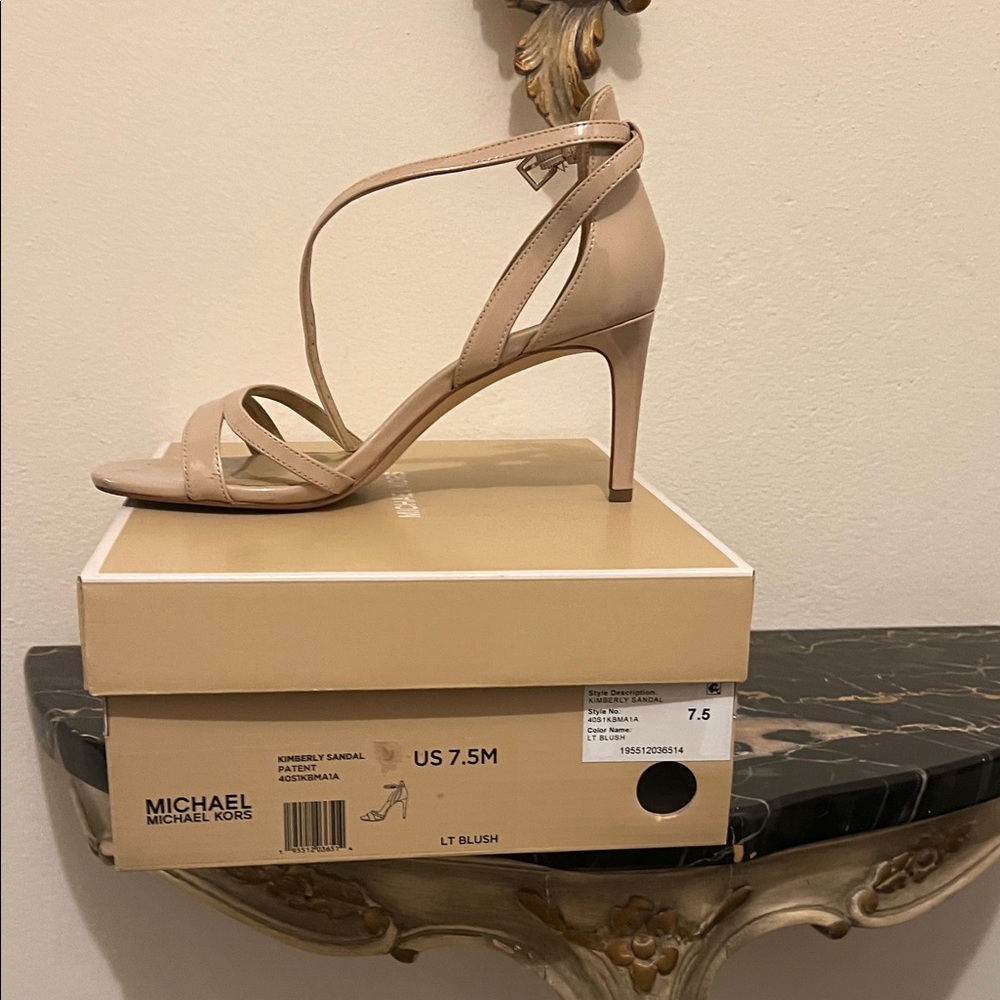 Michael Kors Light Blush Strappy Heels